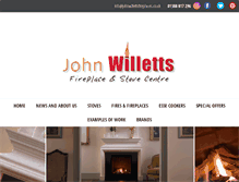 Tablet Screenshot of johnwillettsfireplaces.co.uk